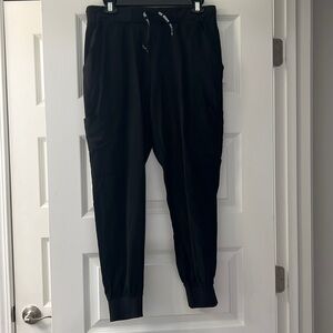 Medcouture black jogger scrubs